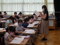 写真:清瀬第七小学校 授業の様子