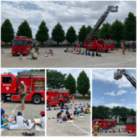 写真：2年生　消防写生会1