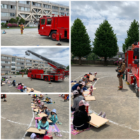 写真：2年生　消防写生会2