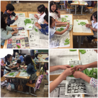 写真：2年生　食育授業2