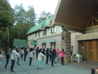 写真：2日目朝の体操の様子