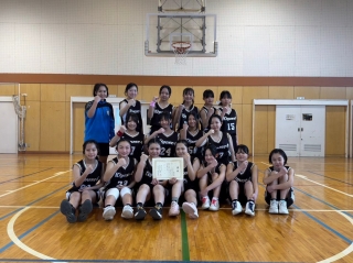 女子バスケットボール部準優勝