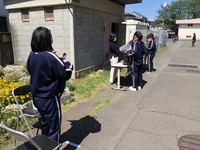 写真：課題回収・配布及び教育相談の様子14