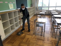 写真：1年生　登校日の様子1