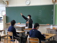 写真：3年生　登校日の様子4