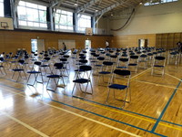 写真：入学式の準備