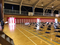 写真：入学式準備の様子1