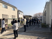 写真：新1年生登校日の様子1