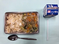 写真：6月18日の給食