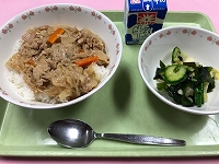 写真：6月30日の給食