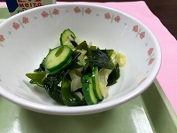 写真：わかめの和え物
