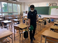 写真：6月2日消毒作業2