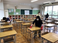 写真：6月4日消毒作業3