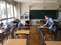 写真：6月5日消毒作業2