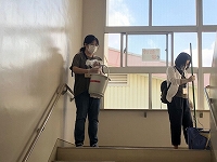 写真：6月17日消毒作業の様子2