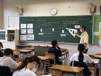 写真：数学の授業風景