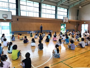 交通安全教室の様子