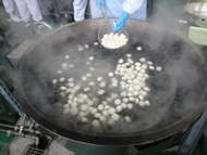 ・牛乳・けんちんうどん・青菜とツナの和え物・みたらし団子