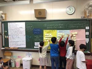 2年リボンプロジェクトの授業風景