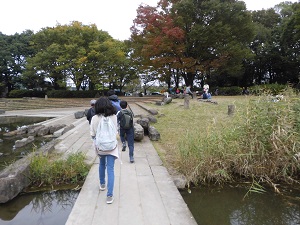 オリエンテーリングゴール前の様子