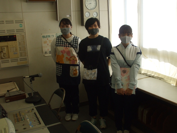 実習生の3人