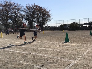 3年生台風の目の様子