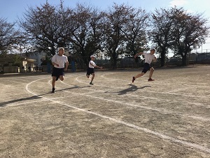 5年生徒競走の様子