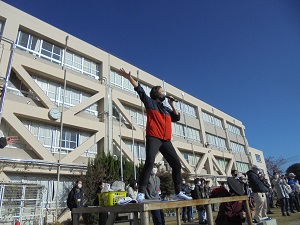 川本ゆかりさんの準備運動