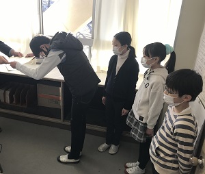 教育長招待状表彰の写真
