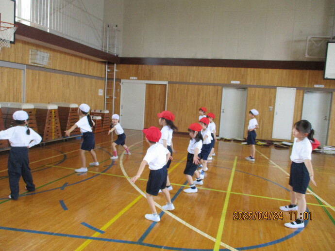 1,2年生運動会合同練習2