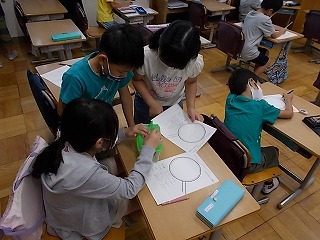 写真：2年2組の様子