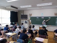 写真：「病気の予防」についての学習の様子1