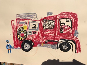 消防写生会の様子4