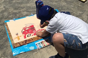 消防写生会の様子3