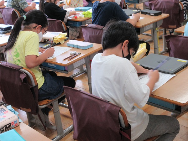 3年生の計算練習の写真