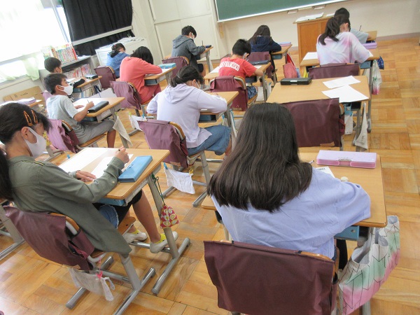 4年生の計算の写真