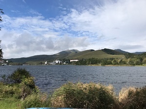 白樺湖の様子