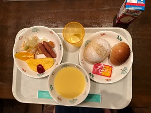 朝食のメニュー