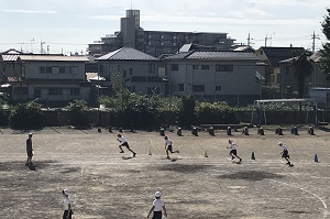 体育学習発表会練習の様子2