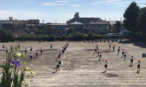 体育学習発表会練習の様子3