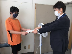 将棋大会表彰の様子