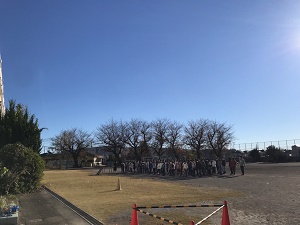 6年卒業アルバム撮影の様子