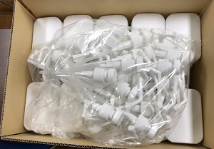 寄付のボトルの様子