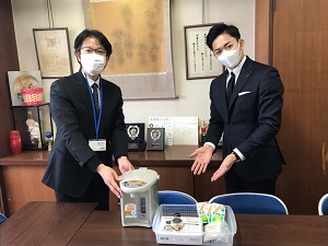 寄付贈呈式の様子