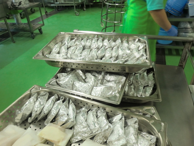 アルミに包みます