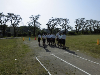 バトンパスの練習