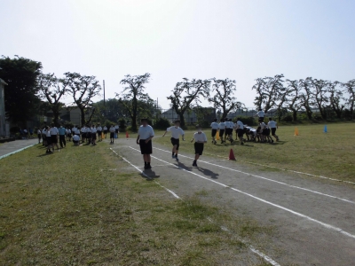 バトンパスの練習