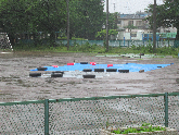 写真 雨の校庭