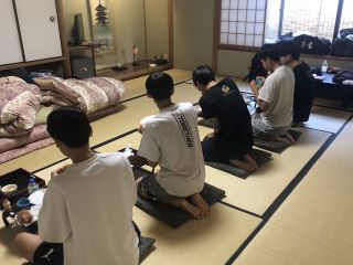 二日目朝食の様子