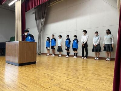 生徒会朝礼